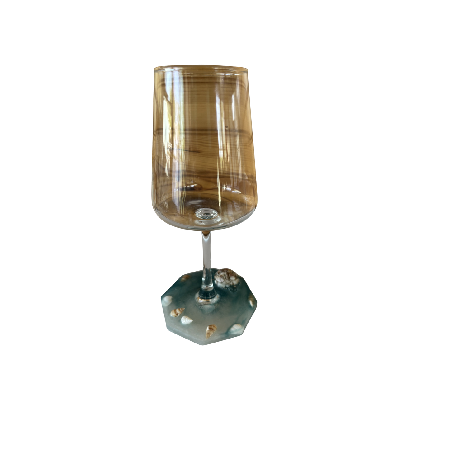 Coastal Themed Wine Glass