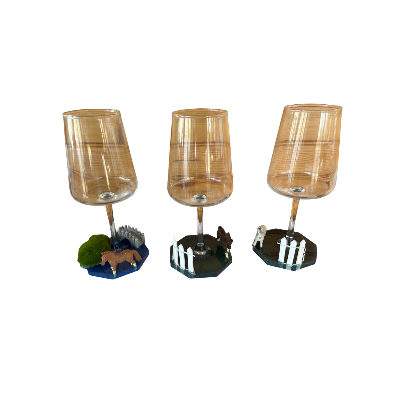 Farm Themed Wine Glass