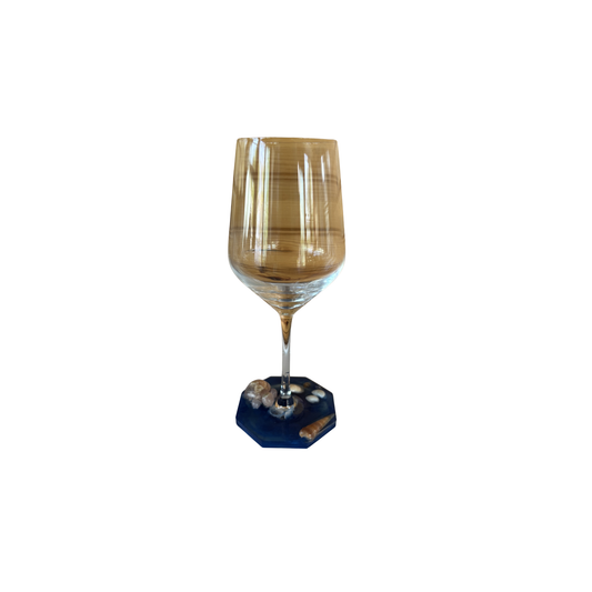 Coastal Themed Wine Glass